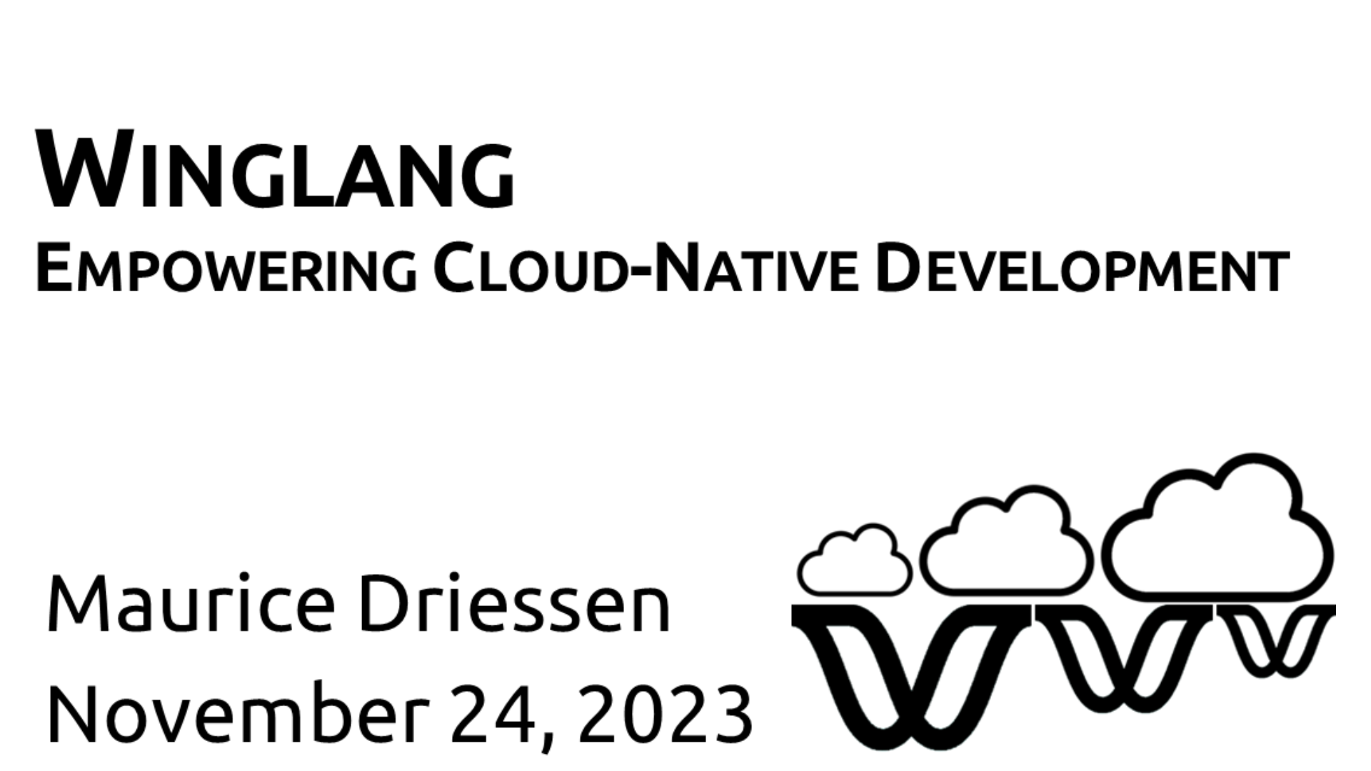 Winglang, Empowering Cloud-Native Development